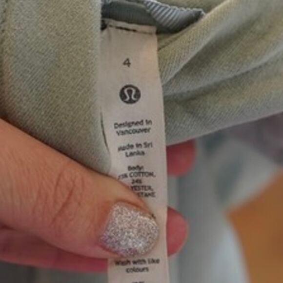 Lululemon Cropped Pullover Hoodie Green Womens Size 4 - Picture 3 of 8